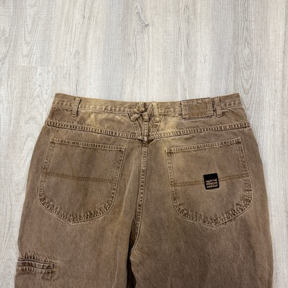 Vintage Marithe Francois Girbaud Jeans Men's 42M (Fits 42x29) Brown Baggy 90s - Picture 8 of 13